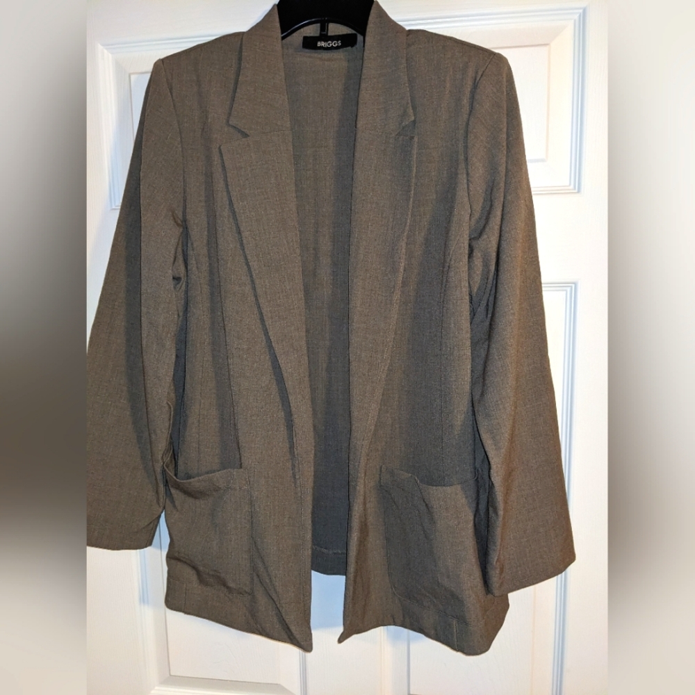 Briggs Brown blazer size 1X